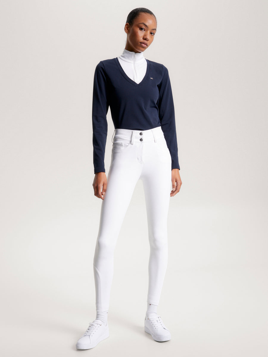 ST. TROPEZ All Year Competition Breeches Full Grip TH OPTIC WHITE