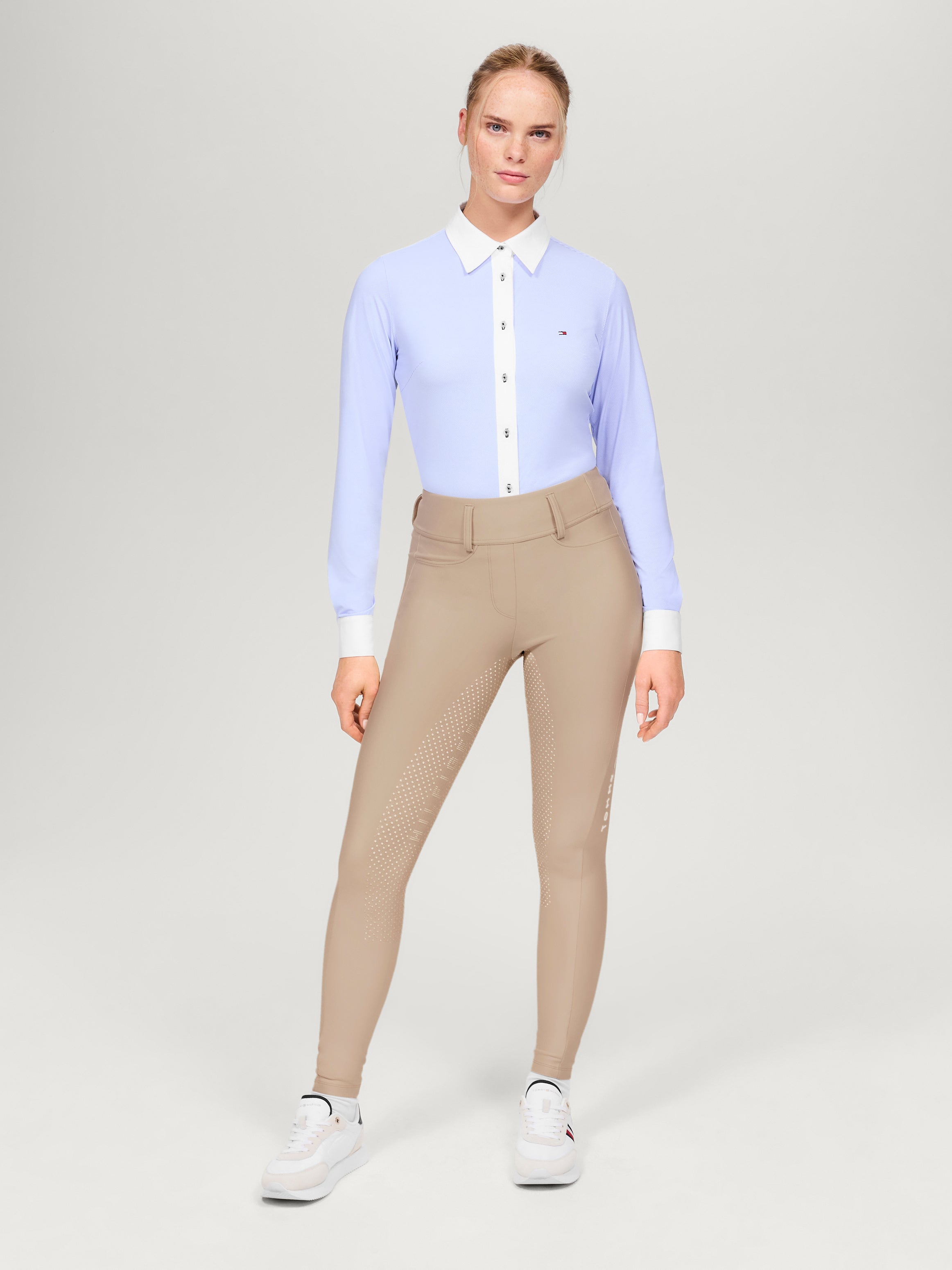 Pantalon d'Equitation Hybride Highland Grip Intégral BEIGE SEASONAL