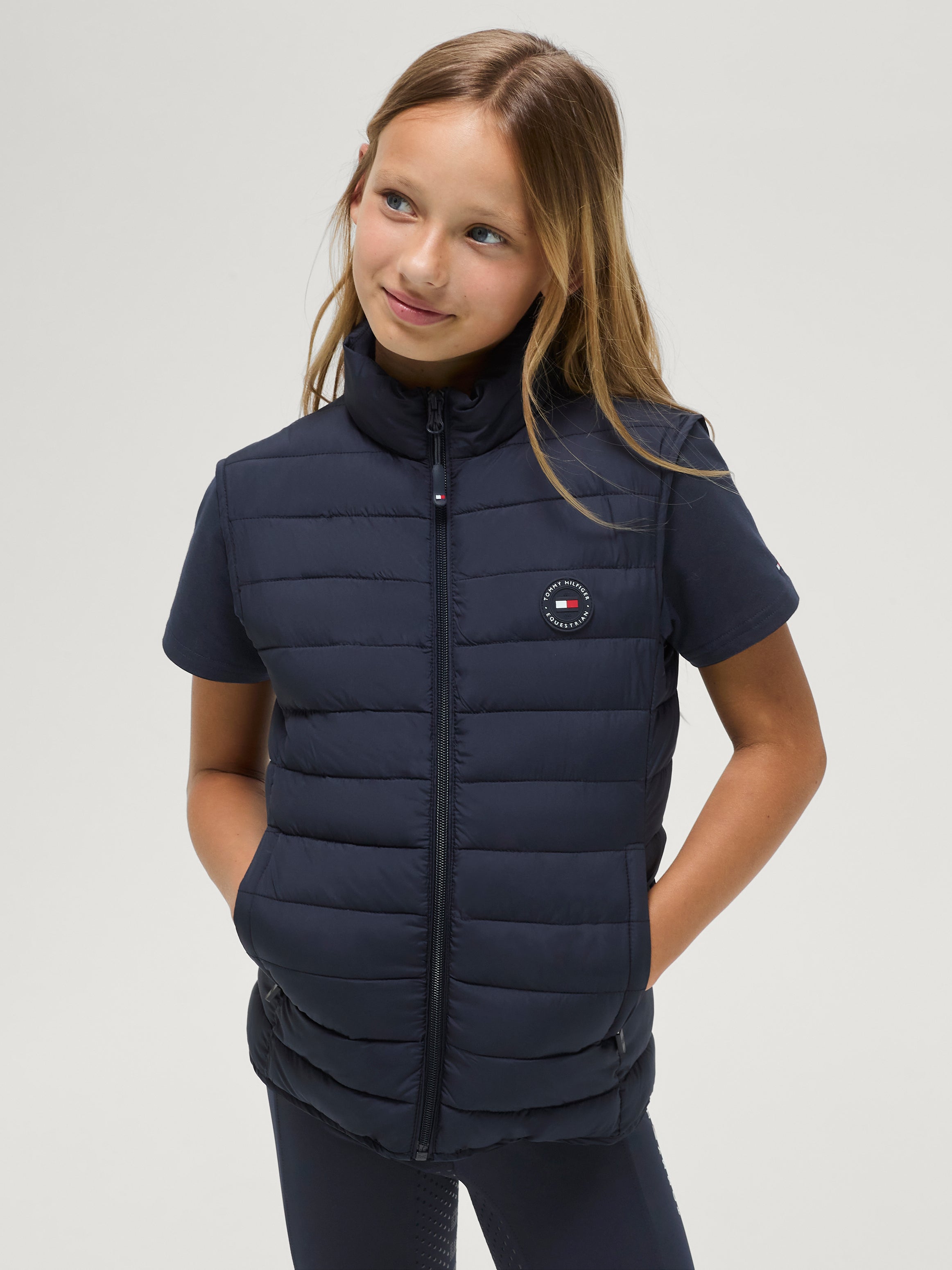 Serano Quilted Weste Young Rider DESERT SKY