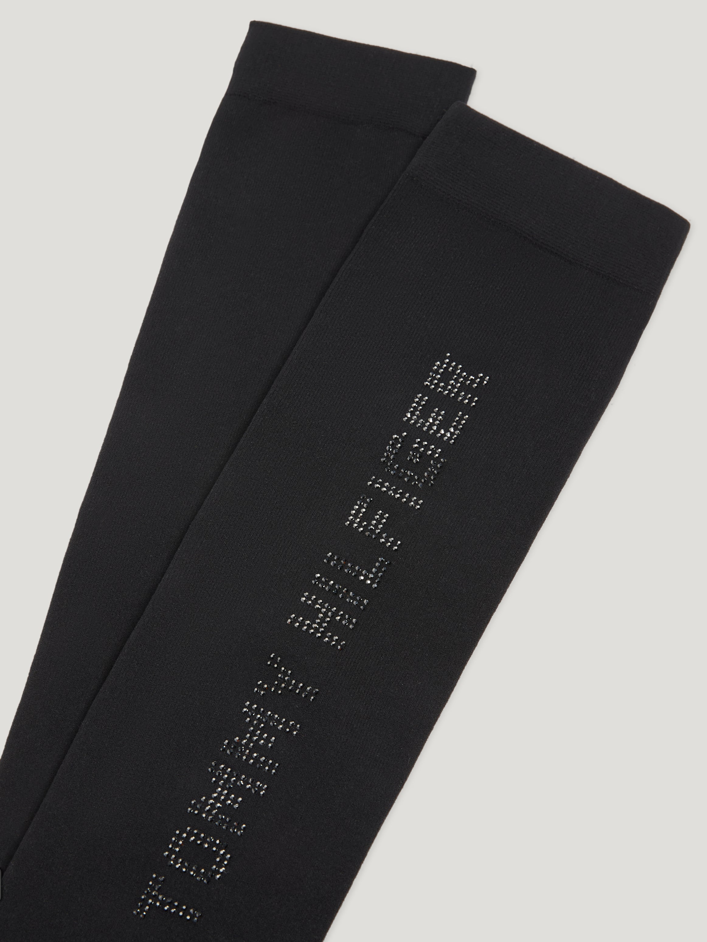 Fontana Rhinestone Socks BLACK