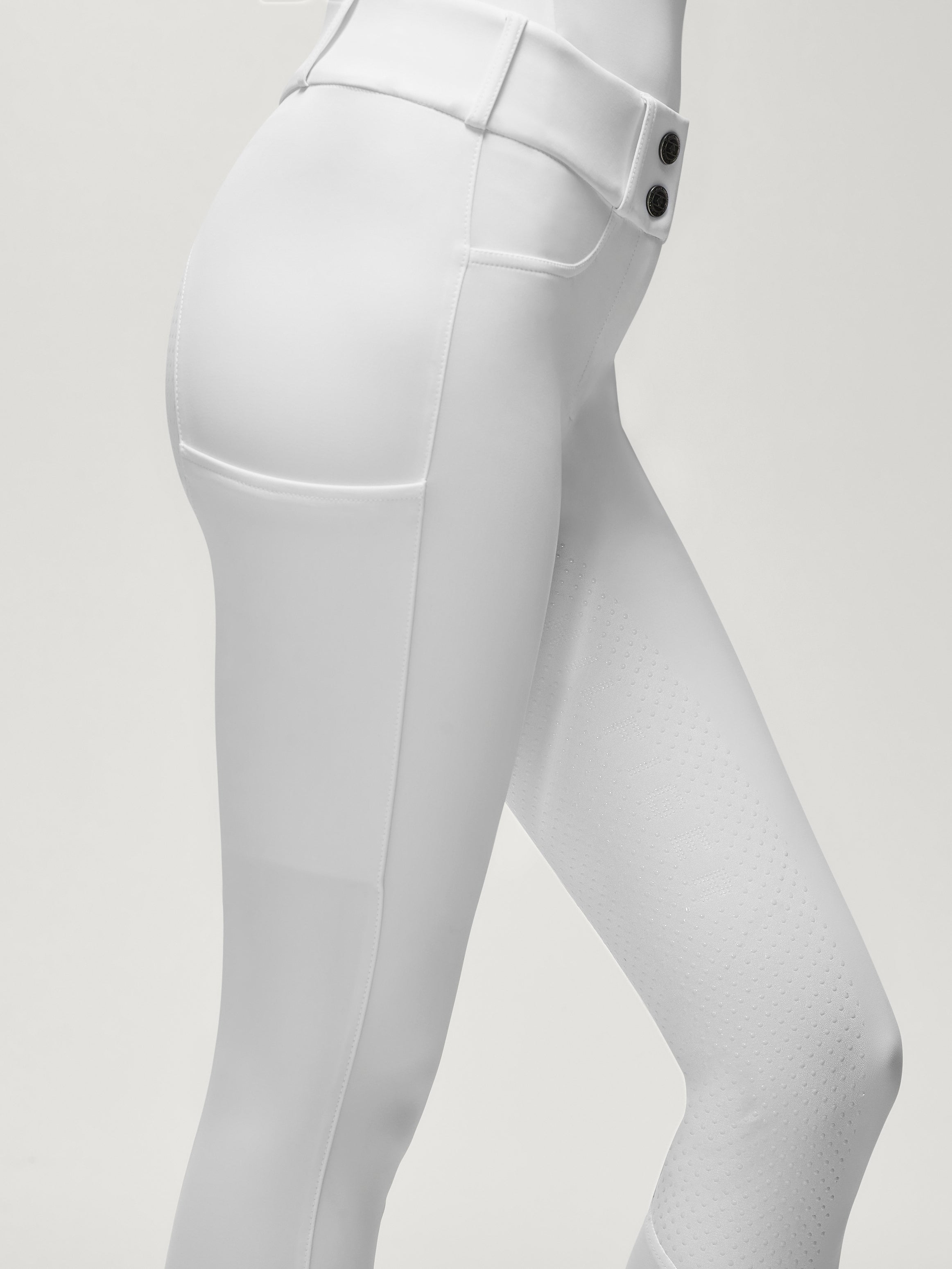 Lea Vollbesatz Reithose OPTIC WHITE