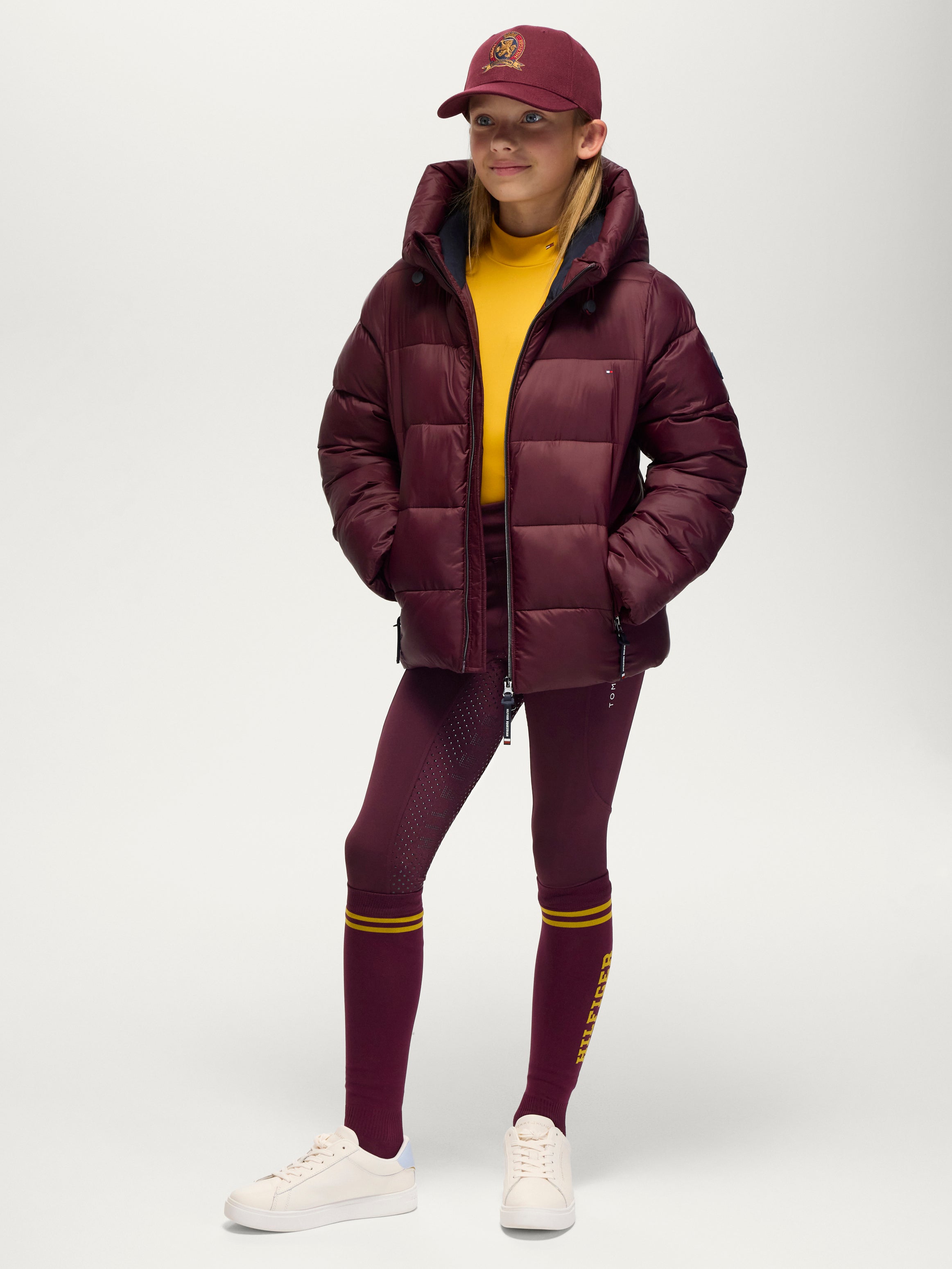 Glendale Young Rider Puffer Jacket DEEP BURGUNDY