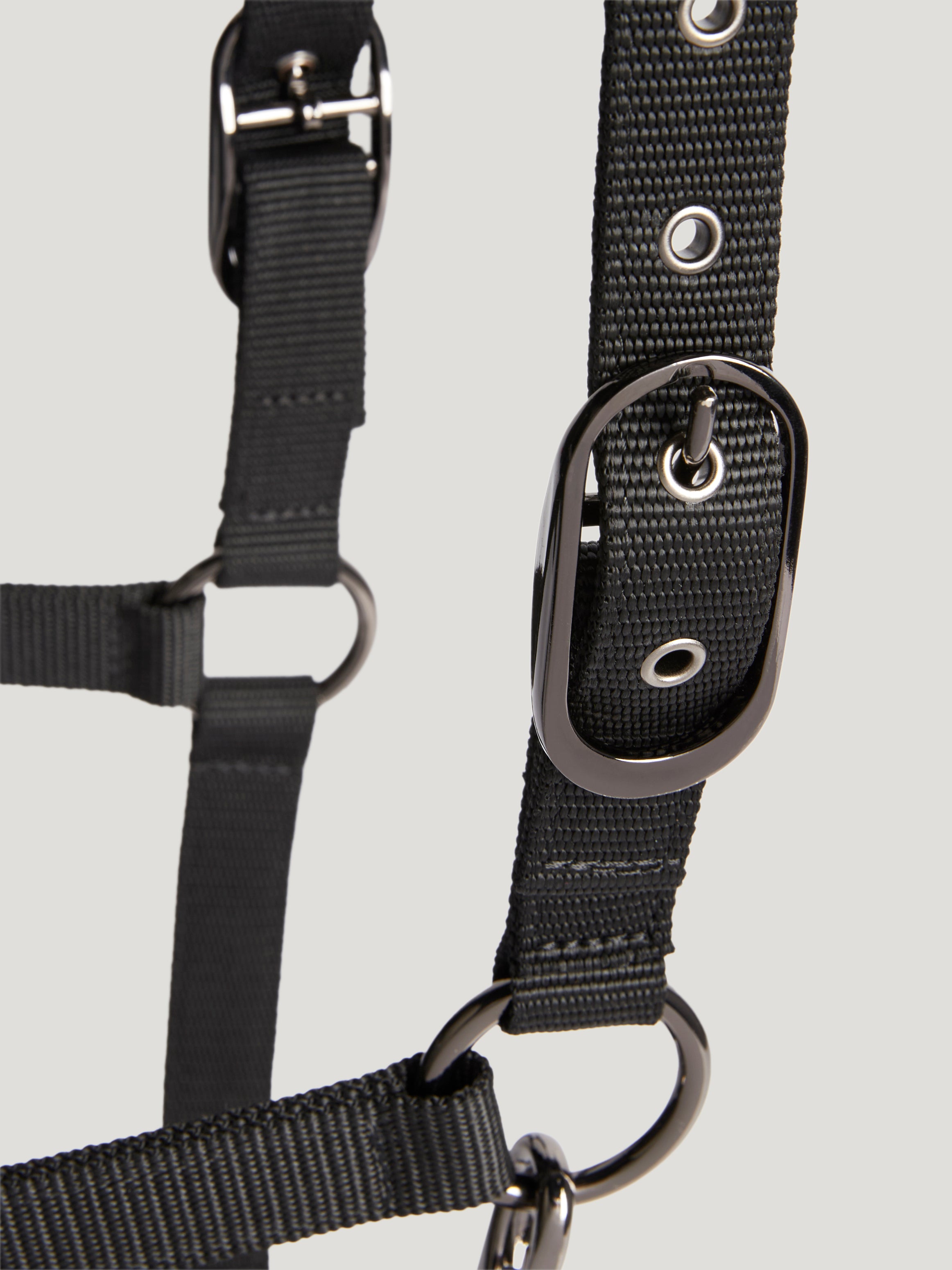 Yale Shine Set Halter Rope BLACK