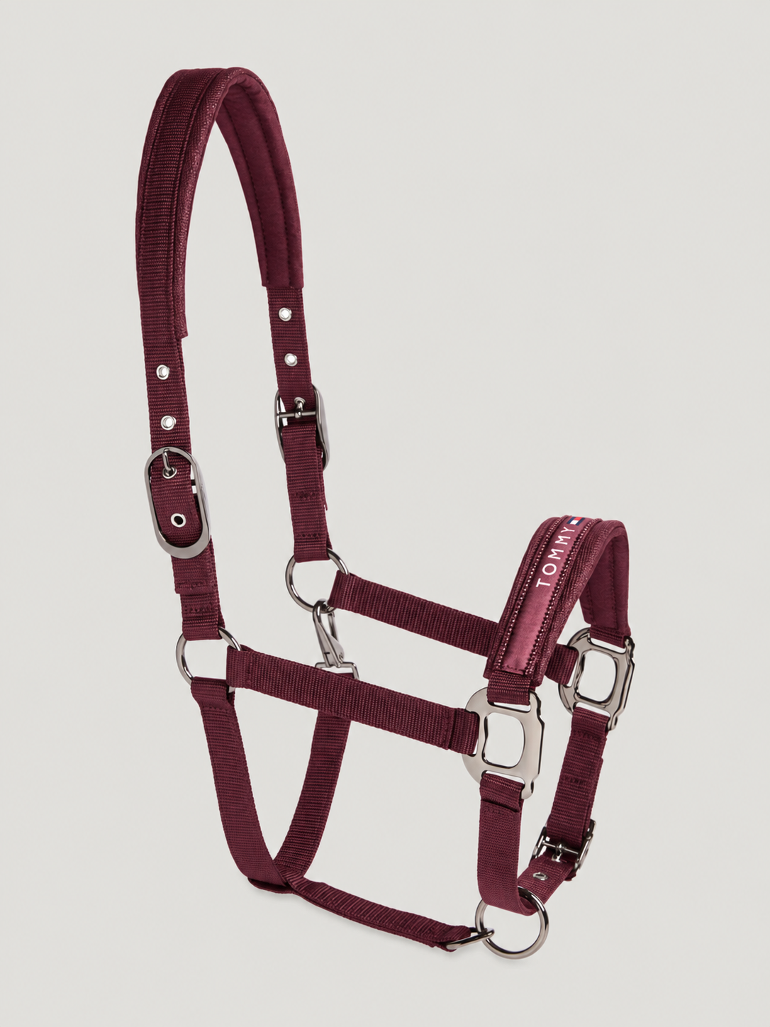 Yale Shine Set Halter Rope DEEP BURGUNDY