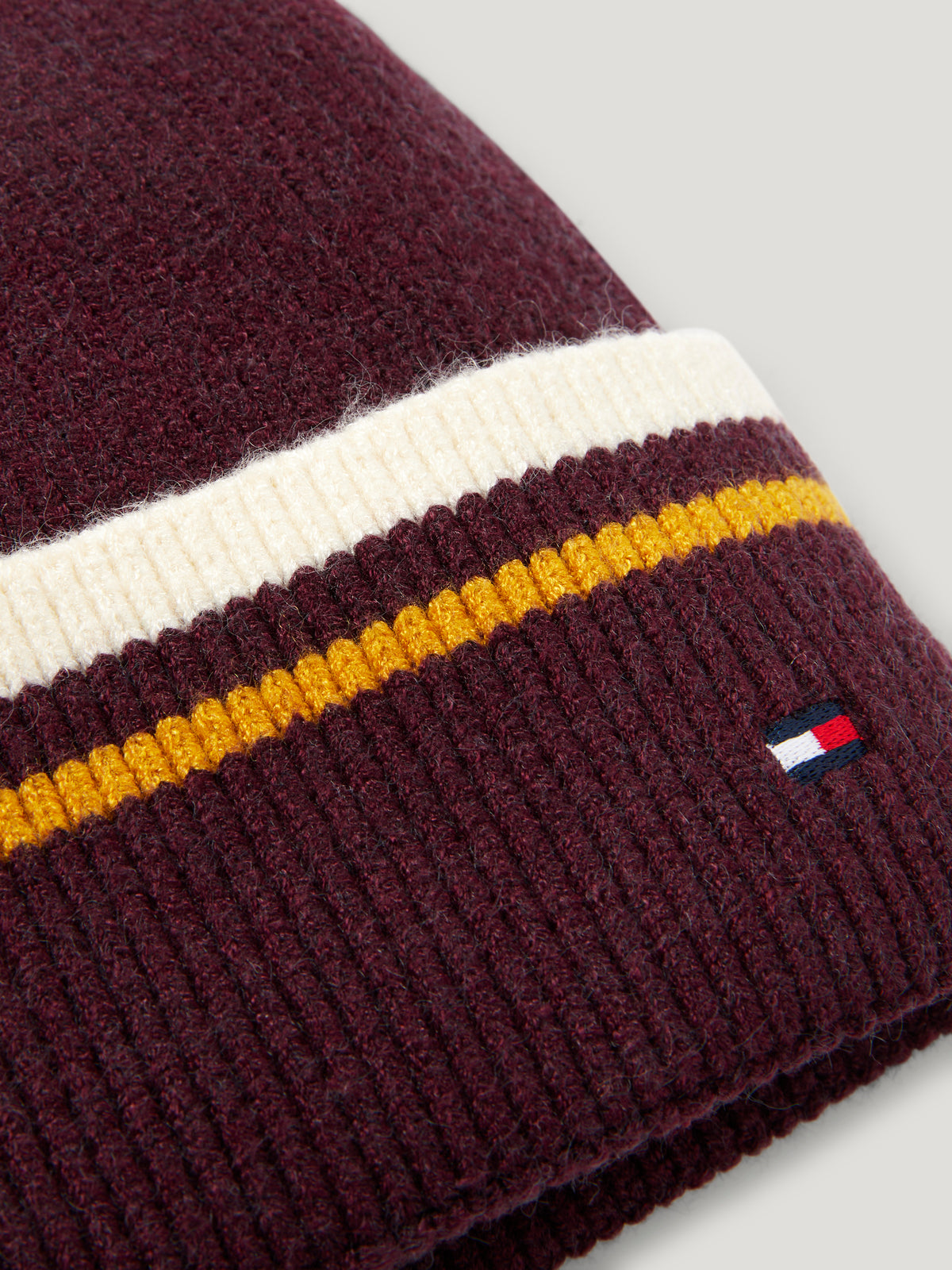 Dean Pom Pom Beanie DEEP BURGUNDY