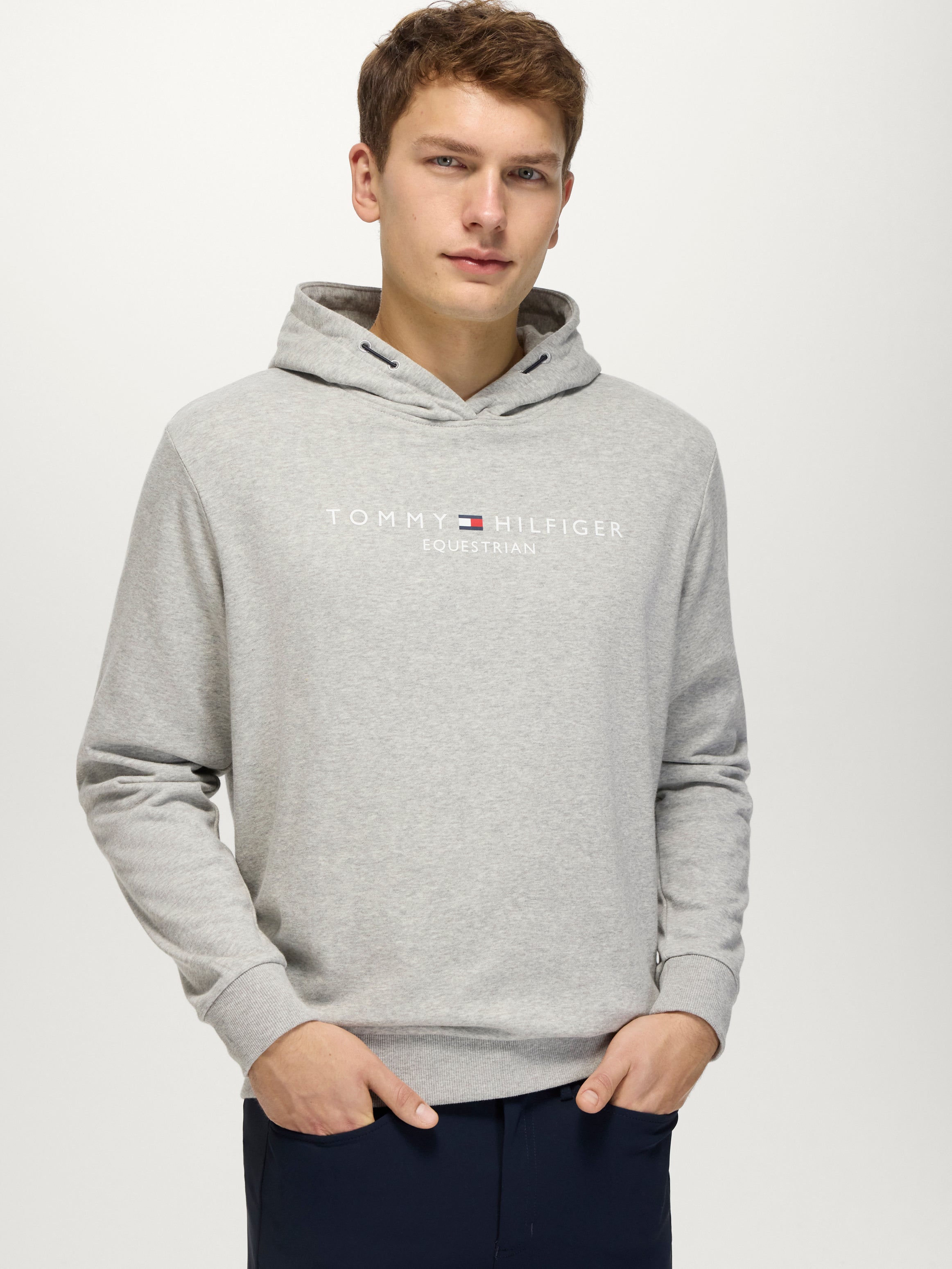 TH Equestrian Men's Hoodie GREY MELANGE