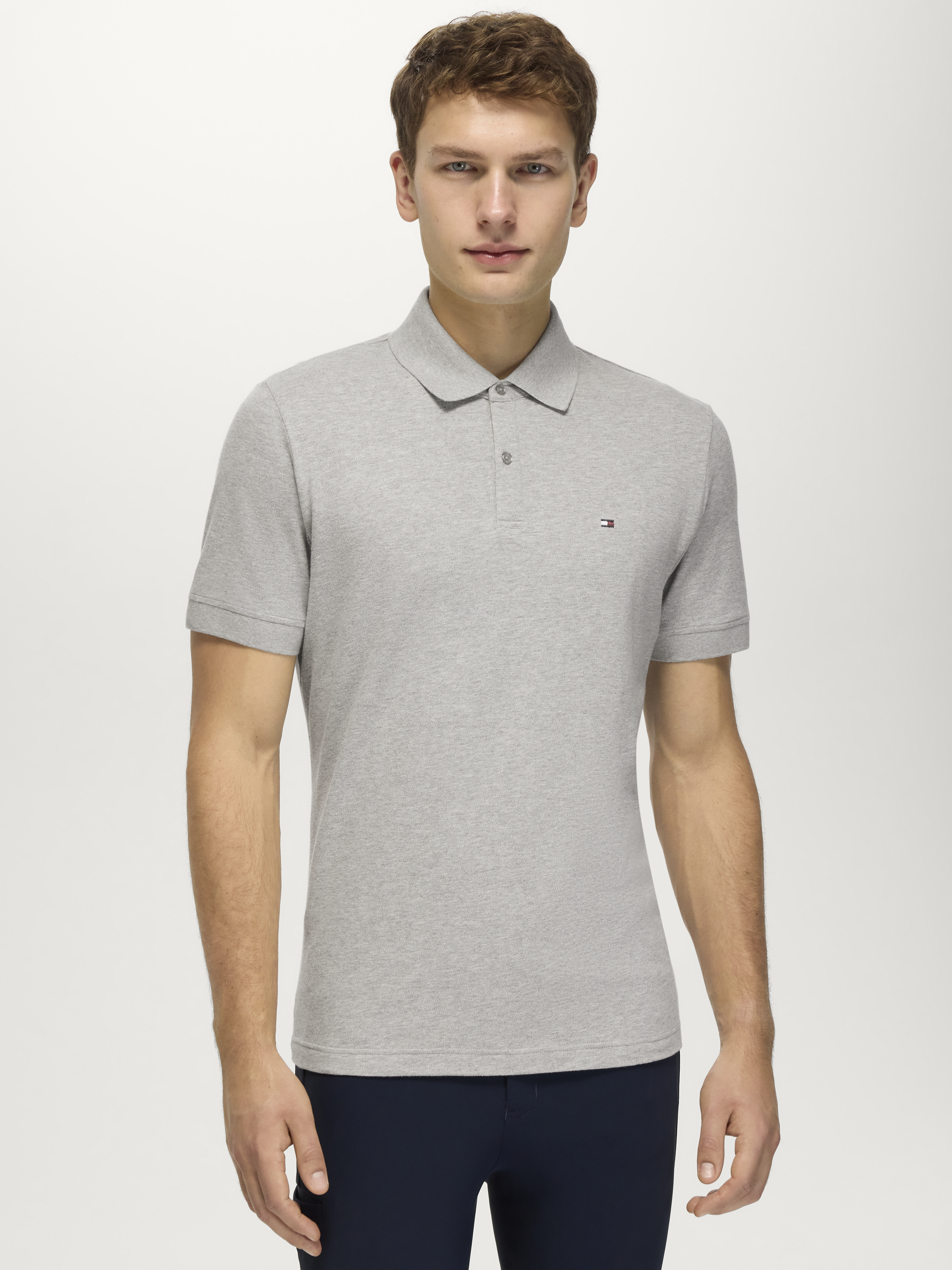 TH Equestrian Men’s Polo GREY MELANGE