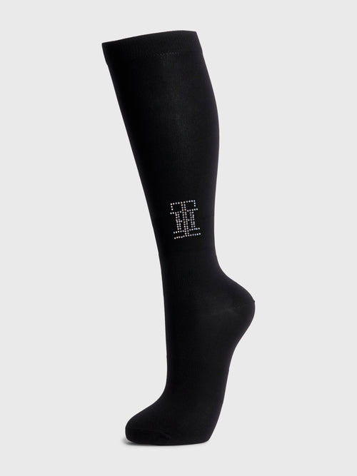 tommy-hilfiger-strass-socken-black