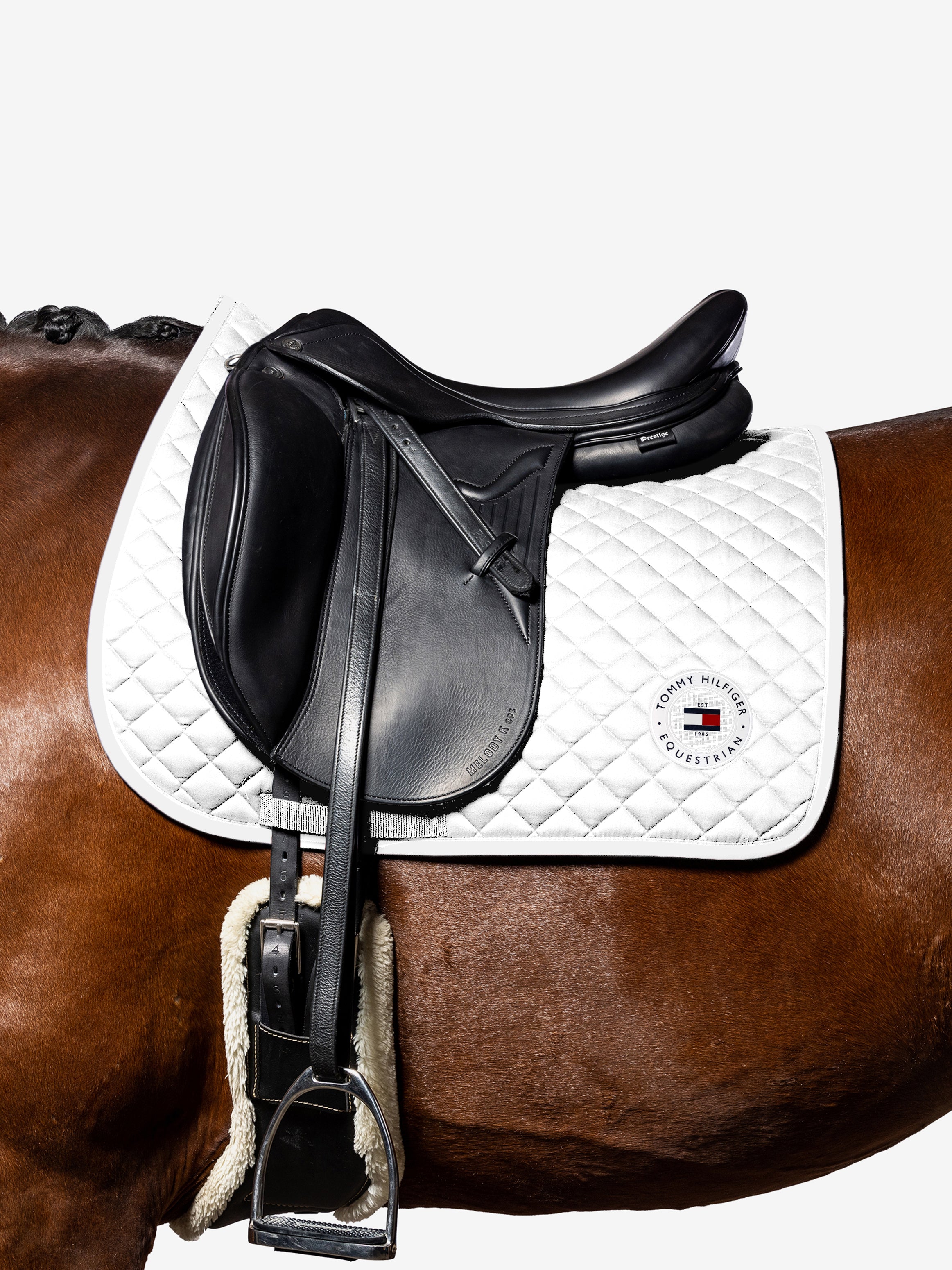 TH Global Waffle Dressage Saddle Pad TH OPTIC WHITE