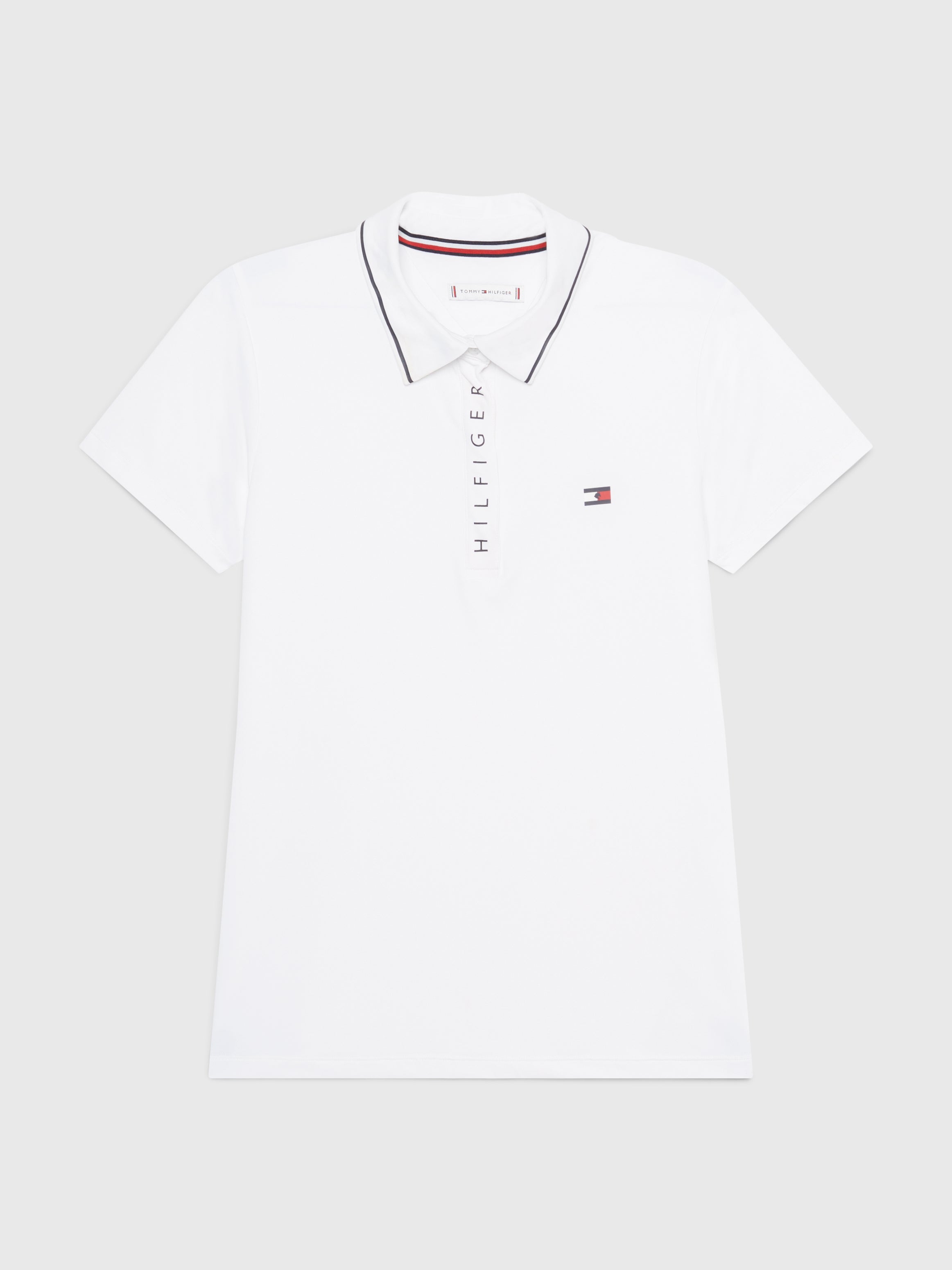 Harlem Short Sleeve Logo Polo Shirt TH OPTIC WHITE