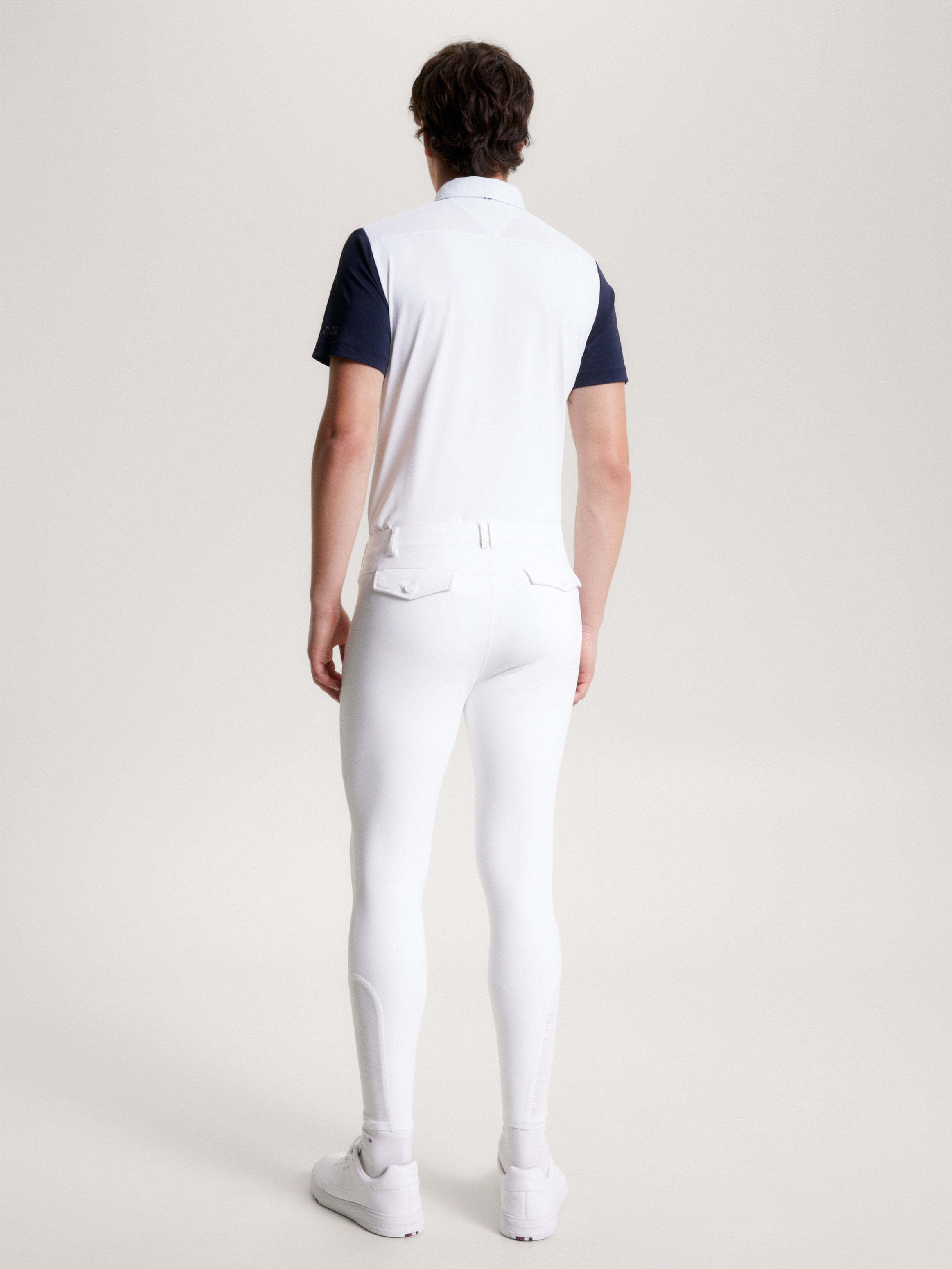 Pro Ganzjahres Kniebesatz Reithose THE OPTIC WHITE