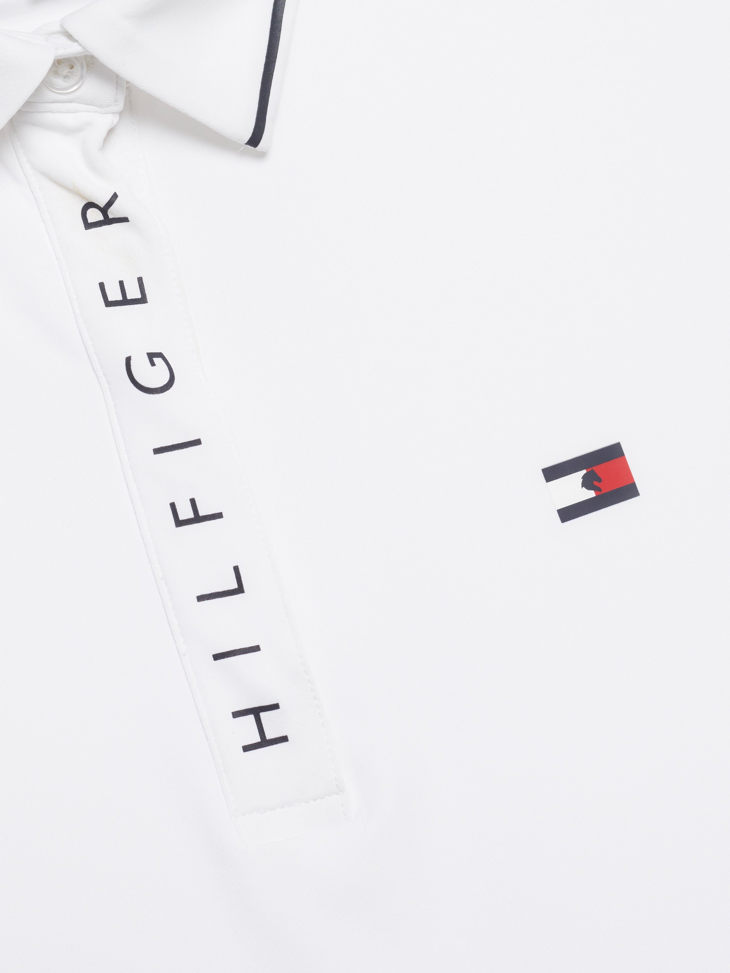 Harlem Short Sleeve Logo Polo Shirt TH OPTIC WHITE