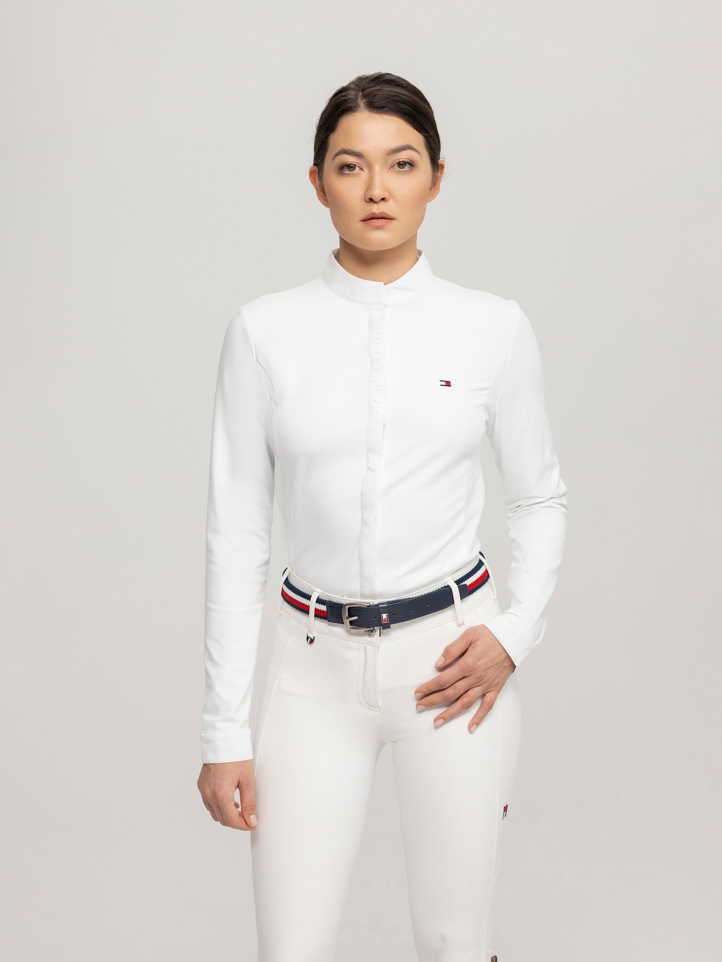 Charlotte Button-up Show Shirt TH OPTIC WHITE