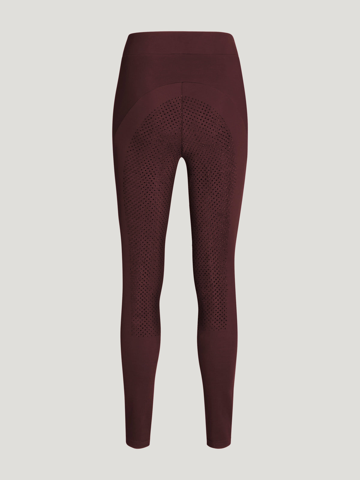 Elmira Winter Rhinestone Full Grip Leggings DEEP BURGUNDY