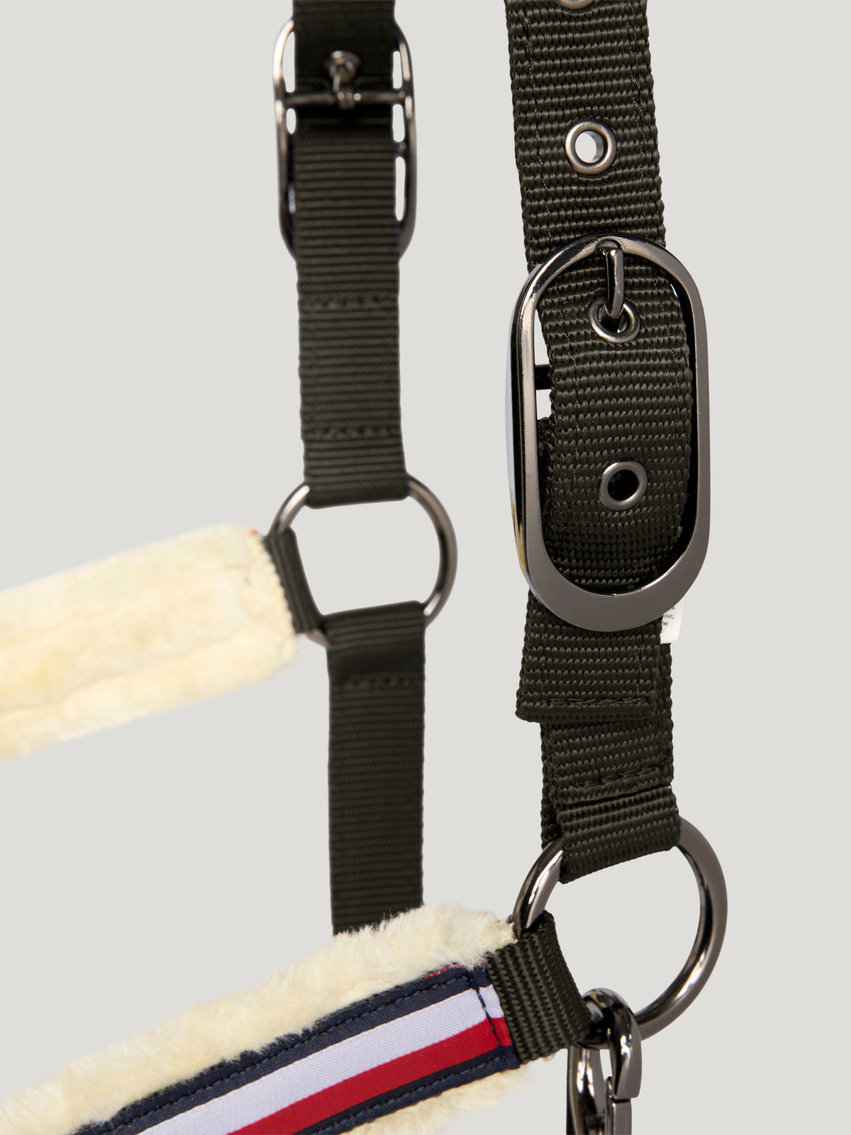 Yale Set Faux Fur Halter Rope CAMO GREEN