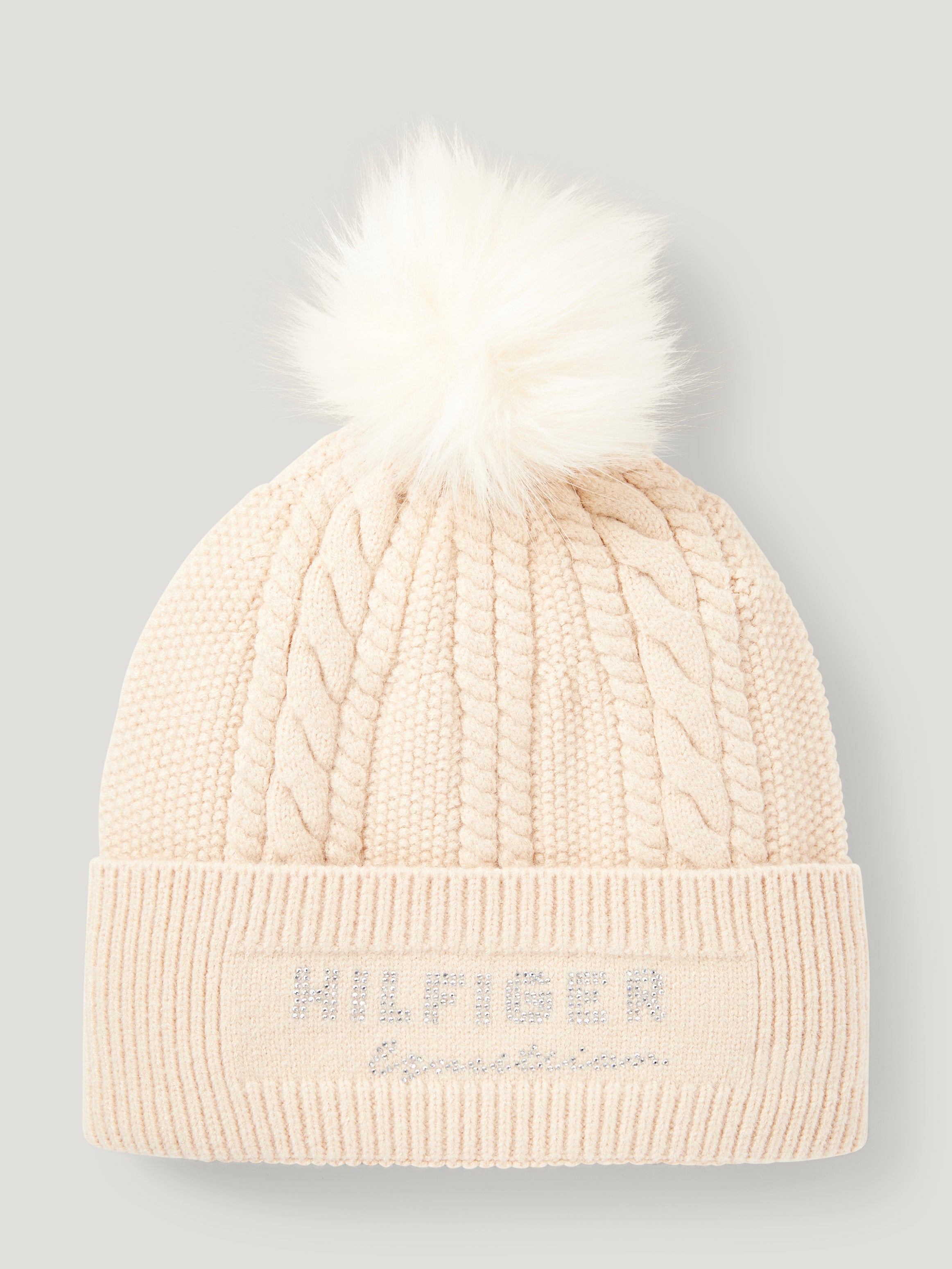 Perry Pompom Beanie TAUPE