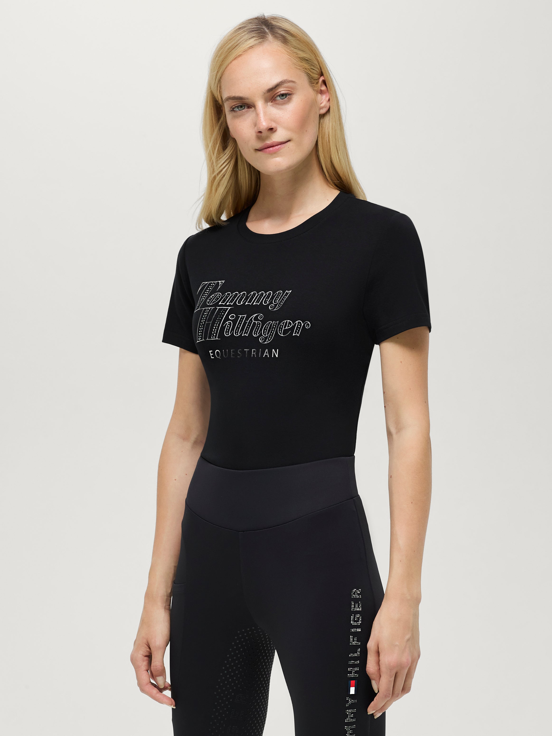 Malibu Strass T-Shirt BLACK