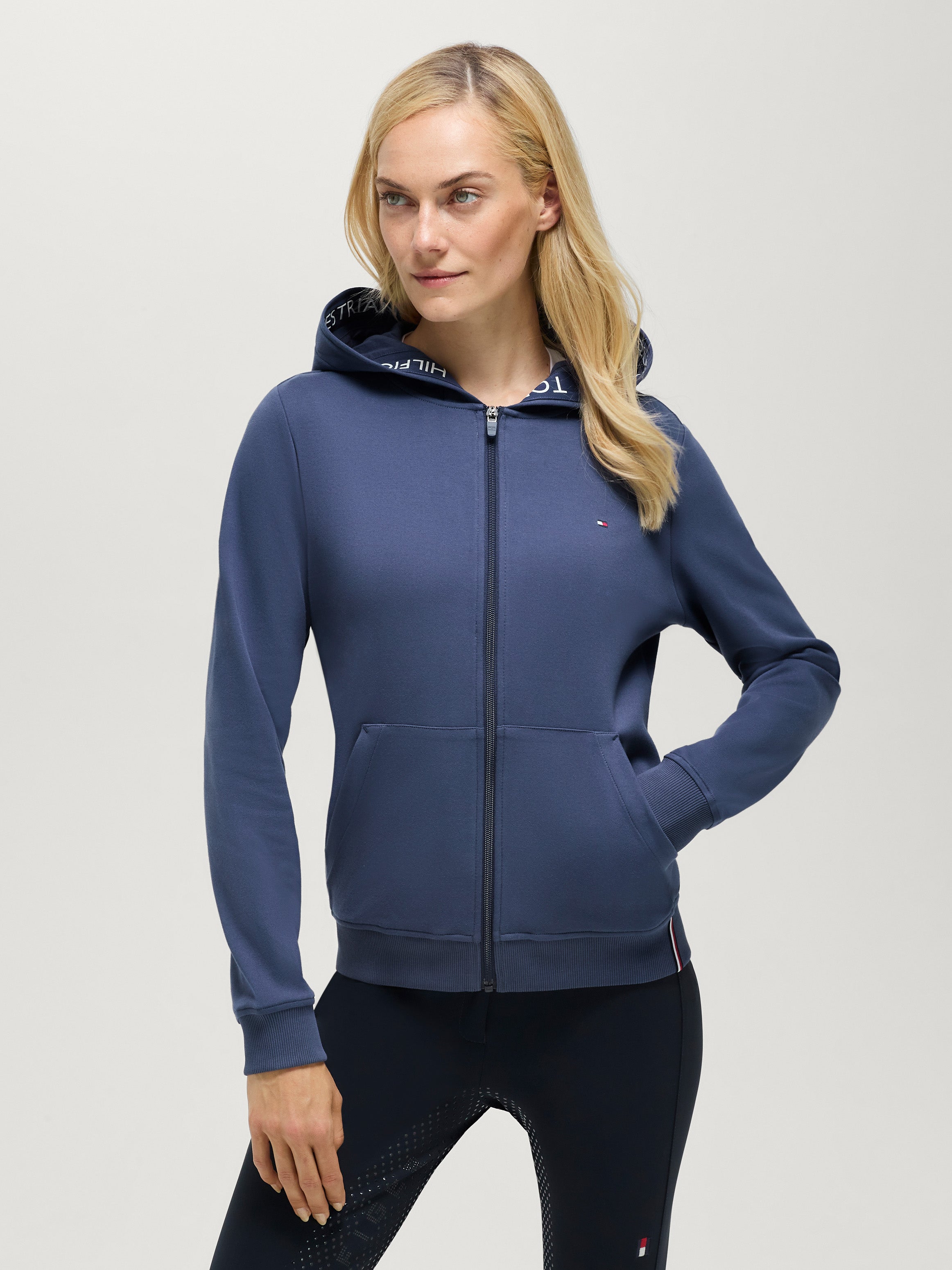 Beverly Zip Up Hoodie FADED INDIGO