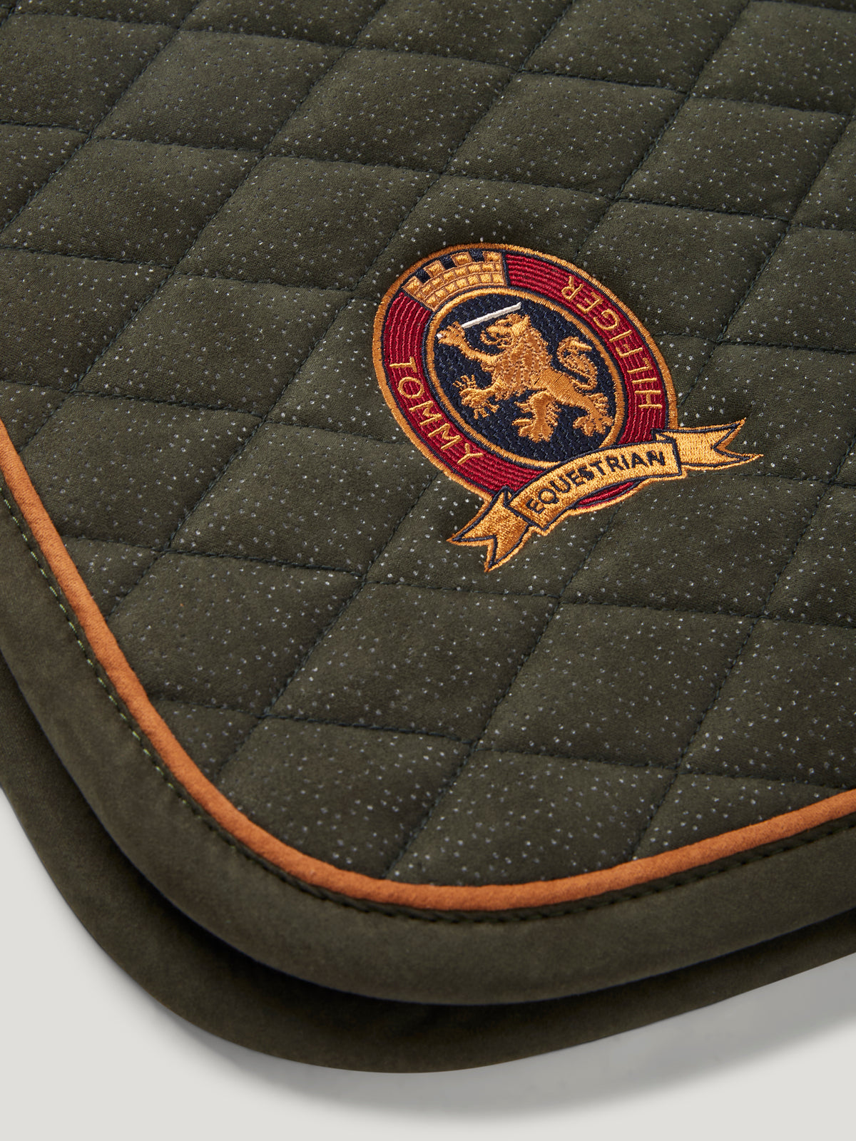 Baxter Suede Jumping Saddlepad CAMO GREEN
