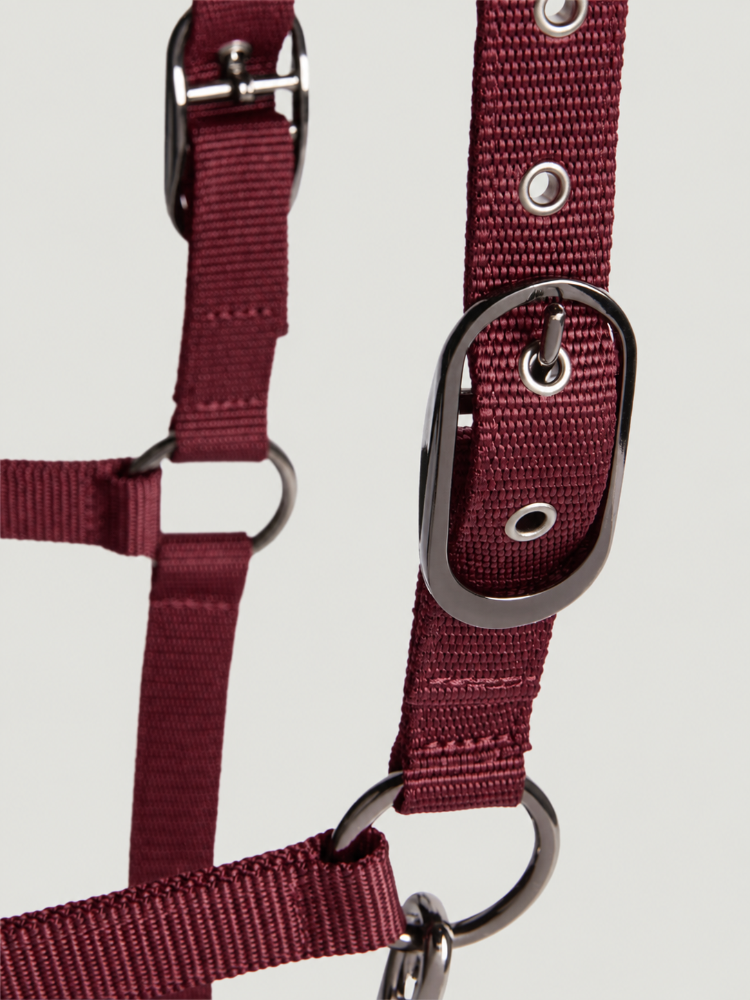 Yale Shine Set Halter Rope DEEP BURGUNDY