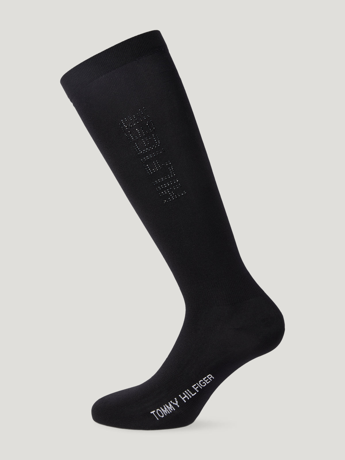 Keddie Women Rhinestone Riding Socks BLACK