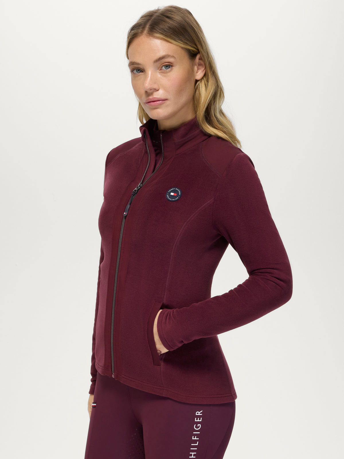 Elmonte Women Fleece Jacket DEEP BURGUNDY