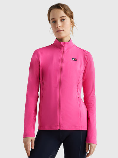 Performance Colorblock Zip-Up Jacket HOT MAGENTA