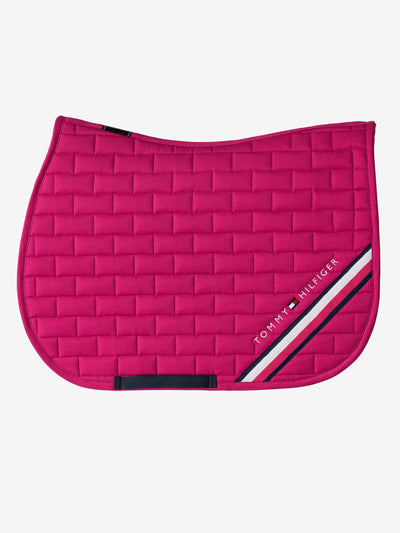 TH Global Stripe Saddle Pad Jumping HOT MAGENTA