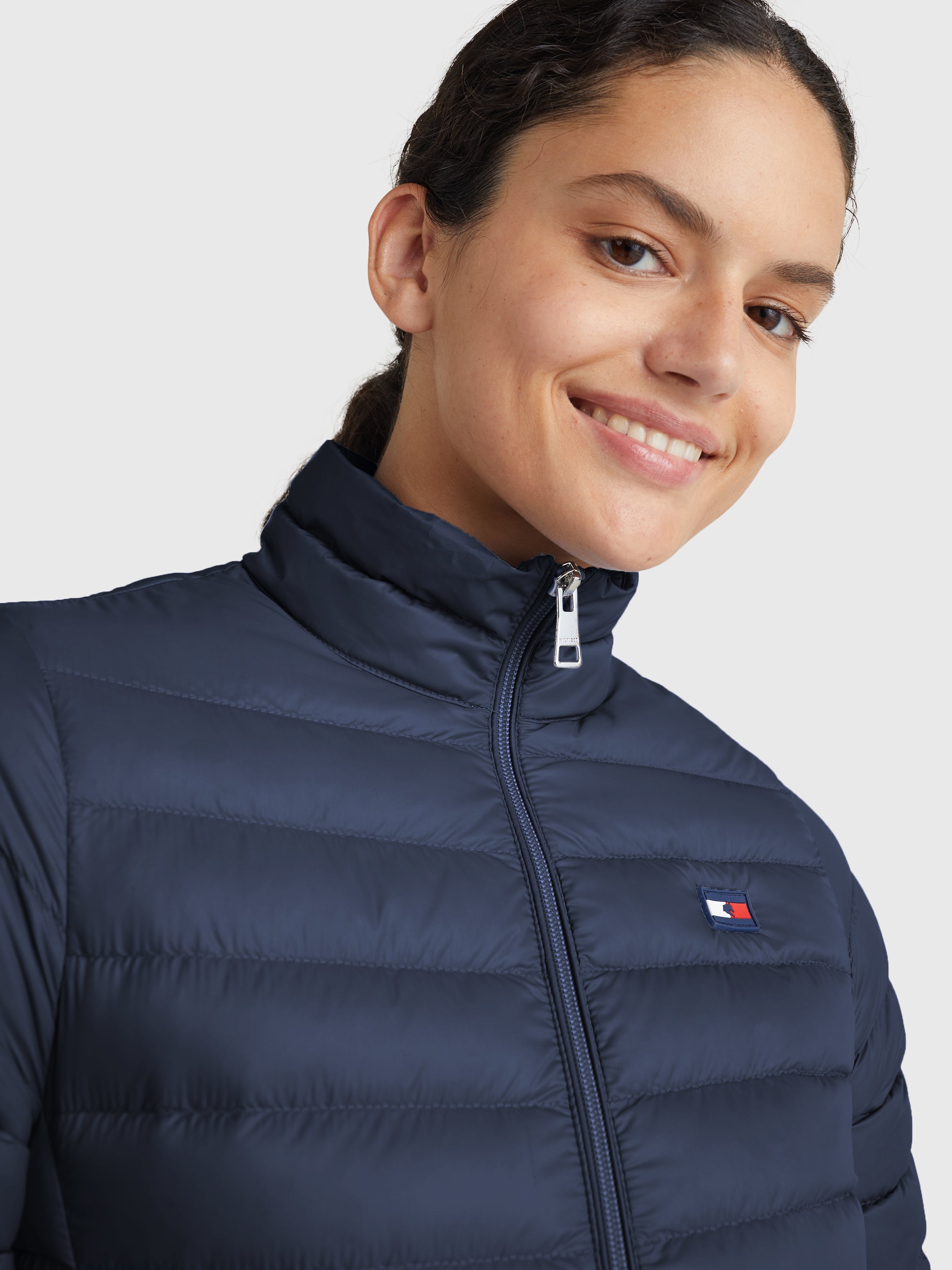 Steppjacke Tommy Hilfiger Daunenjacke Schwarz GlÃ¤nzend Tommy
